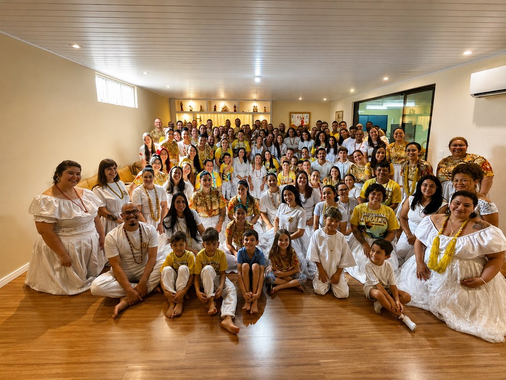 Comunidade do Ilê Axé Omirewá reunida